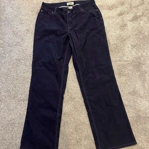 LLBean size 16 Tall Navy Corduroy Pants